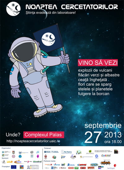 Noaptea cercetătorilor • 27 septembrie: știința evadează din laboratoare